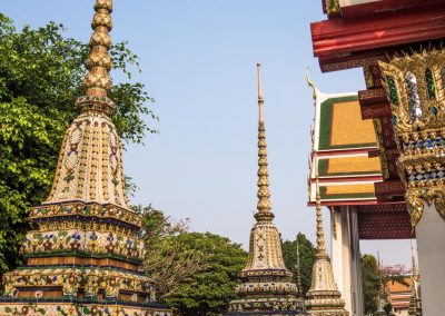 Ein Tempel in Bangkok in Thailand