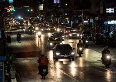 Straße in Bangkok in Thailand