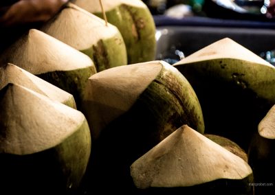 Frische Kokosnüsse in Chiang Mai in Thailand